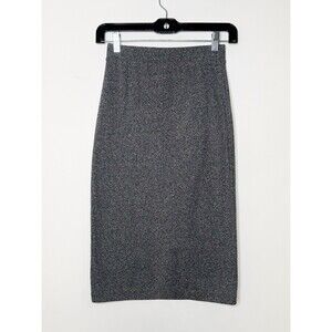 H&M Divided Basic Women’s Pencil Skirt Size Small Gray Jersey Stretch Pull On